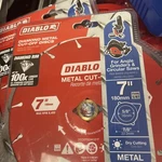 Freud-diablo DDD070DIA101F Db 7" Diamond Disc Metal Cut Off Blade. Fixed Price $24.63.