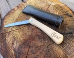 Folding Mini Hand Saw Pocket-size With Stainless Steel Blade + Leather Storage. Fixed Price $16.95.