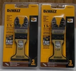 Dewalt DWAXR4272-3 Universal Fit Piece Oscillating Blade Set (lot Of 2). Fixed Price $36.99.