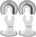 4 Pcs Oscillating Multi Tool Diamond Segment Swing Semi Circle Grit Grout Saw Bl. Fixed Price $19.00.