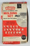 Vintage Craftsman Bench And Radial Saw Molding Set W/head 13 Cutters 9-3215. Fixed Price $24.95.