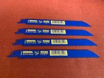 4 Pack Irwin 372810B 8" Tpi Reciprocating Saw Blade Of 25 Wood & Metal. Fixed Price $15.99.
