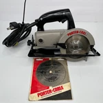 Porter Cable Model 314 Worm Drive Trim Saw + New Blade Made In Usa. Fixed Price $205.00.