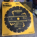 Dewalt DW3174 7-1/4" 20T Carbide Pressure Treated/wet Lumber Circular Saw Blade. Fixed Price $18.00.