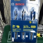 Bosch 3-PIECE Drill Bit Set Blue Silver Cutting 5/8 3/4 1 For. Fixed Price $18.00.