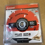 Crescent 12" X 60-TOOTH Combination Circular Saw Blade CSBCM-1260 Z. Fixed Price $30.00.