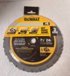 Dewalt 7-1/4-IN 24-TOOTH Rough Finish Carbide Circular Saw Blade (3-PACK). Fixed Price $25.69.