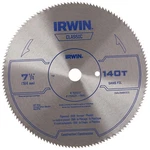 Irwin Tools Classic Series Steel Corded Circular Saw Blade, 7-1/4" 140T. Fixed Price $11.75.
