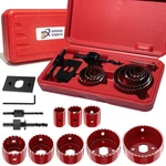 12-PIECE Hole Saw Kit, Includes 8 Sizes (3/4" To 2-1/2"), Arbors, Drill Bits,.... Fixed Price $36.49.