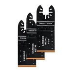 Twin-town Pack Carbide Teeth Oscillating Multitool 3PCS, Black. Fixed Price $23.23.