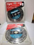 Lot Of (2) Makita 7" Continuous Rim General Purpose Diamond Blade Model A-95087. Fixed Price $55.00.
