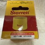New Starrett VH0200 Bi-metal High Speed Steel 2" Hole Saw Wood Aluminum. Fixed Price $12.87.