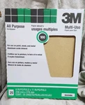 New 3M 100 Grit 9X11 All Purpose Sandpaper Sheets Packs Of 25 Aluminum Oxide. Fixed Price $29.50.