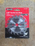 Warrior Carbide Tipped 3-3/8" Toe Kick Saw Blade #62401 18T 1/2" Arbor Free Ship. Fixed Price $17.89.