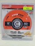Crescent, 12-IN, 80-TOOTH, Premium Carbide, Circular Saw, Blade, Csbff 1280. Fixed Price $43.99.