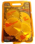 New Vintage Sears Craftsman Professional Pack 7 1/4" Saw Blades 32414. Fixed Price $19.99.