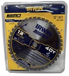 Irwin Industrial Tools 14080 12-INCH 40-TEETH Miter And Table Saw Blade. Fixed Price $21.25.