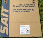 Stationary Saw Cut Off Wheel Type 1 United Abrasives Sait Part No. 24090 5 Pack. Fixed Price $220.00.