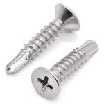 Glvaner 100PCS #6 X 1/2" Phillips Flat Head Self Drilling 1/2, Silver. Fixed Price $11.75.