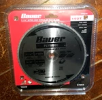 Bauer 7-1/4" Miter & Circular Saw Blade -140T, Thin Kerf, 5/8" Arbor- #20701A-B7. Fixed Price $15.85.