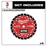 Milwaukee 48-40-0753 7-1/4 24T Nitrus Carbide Framing Circular Saw Blade Pk. Fixed Price $52.00.