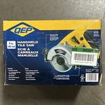 Qep 21644Q In Handheld Corded Electric Tile Saw W/ Diamond Blade. Fixed Price $35.00.