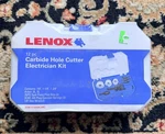 Lenox 15 Pc Carbide Hole Cutter Kit 30877300CHC Electrician - Brand New. Fixed Price $100.00.