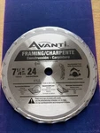 Avanti A0724A Saw Blade 7-1/4 X 24T Single. Fixed Price $14.00.
