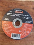 10 Lincoln Electric 4-1/2 Cutoff Wheel KH144 7/8 Arbor Type Metal Cutting. Fixed Price $19.99.