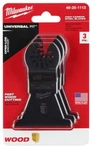 Milwaukee 49-25-1113 Open-lok 2-1/2 In. Hcs Wood Blade Pk. Fixed Price $31.97.