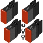 Daemkod 100 Pack Bi-metal Oscillating Saw Blades Cutting, Red And Black. Fixed Price $125.94.