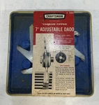 Vintage Craftsman 7" Adjustable Dado Carbide Tipped 3267 Original Case. Fixed Price $11.00.