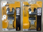 Lot Of Dewalt DWA4203-3 Bi-metal Oscillating Blades 3-PACK. Fixed Price $24.99.