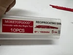 Pack Of 10 Moretopgood Reciprocating Saw Blades Bi Metal 6"/150MM Wood Cutting. Fixed Price $25.19.