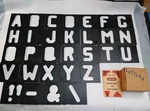 Sears Craftsman Router Stencil Template Set Letters Numbers Vtg Usa Made 9-25182. Fixed Price $24.50.