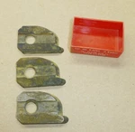 Craftsman 9-3203 1/4" Flute And 1/2" Cover Cutter Shaper Blade Inserts. Fixed Price $12.74.