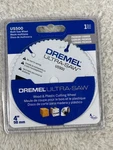 Dremel Ultra-saw 4 In. Premium Carbide Wood And Plastic Cutting Wheel. Fixed Price $14.95.