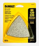 New Dewalt DWASPTRI3 3-1/8" X Assorted Grits Sanding Paper 12-PACK Fr.sh. Fixed Price $10.50.