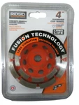 Ridgid AWD40 4" Double Row Segments Diamond Cup Grinding Wheel. Fixed Price $29.99.