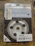 Husqvarna 542793046 GW1 5" Dri Disc Cup Concrete Masonry Stone Grinding Grinder. Fixed Price $34.99.