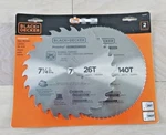 Black & Decker Piranha Saw Blades Set 7-1/4" 26T 140T 73-017. Fixed Price $12.99.