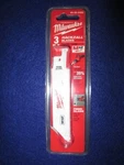 Milwaukee 49-00-5400 4" Hackzall Blades Pack Of 3 Fiberglass New. Fixed Price $13.94.
