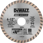Dewalt High Performance 4-1/2 In. Turbo Rim Dry/wet Cut Diamond Blade. Fixed Price $13.99.