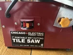 7 Portable Wet Cutting Tile Saw 69231, Chicago Electric Power Tool, Plus Extras. Fixed Price $65.00.