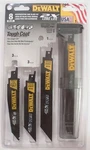 Dewalt Tough Coat 2X Reciprocating Saw BLADES-8 & CASE-DWA4101-COMBO Ship. Fixed Price $22.50.