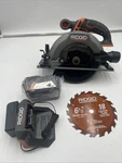Ridgid R8655 18V Cordless 6-1/2 Circular Saw W/ 4AH Battery + Charger. Fixed Price $109.99.