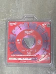 Milwaukee 6 Inch Purple Segmented Rim Diamond Blade For Green Concrete. Fixed Price $89.99.
