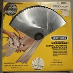 Vtg Craftsman Metal Saw Blade Kromedge 9-32505 Steel Slicer 6 1/2" Nos Sealed!. Fixed Price $24.95.