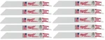 10 Brand New Bulk Milwaukee 48-00-5184 -- 6" Tpi Thin Kerf Sawzall Blades. Fixed Price $24.88.