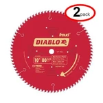 Freud D1080N Diablo 10" 80T Tcg Non-ferrous Metal Miter Cutting Saw Blade (2PK). Fixed Price $124.85.